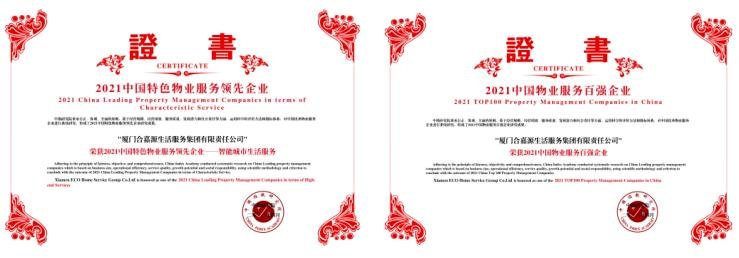 再创佳绩！合嘉源荣获中国物业服务百强企业TOP24名！